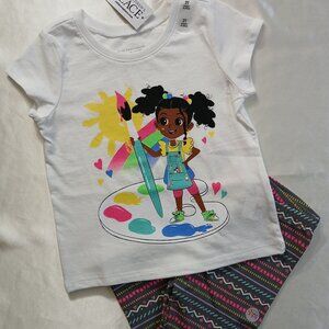 2pc. Graphic T-Shirt/Leggings Bundle - 2T